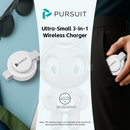 Pursuit 3-in-1 MagSafe Wireless-Foldable Fast Charge for iPhone & Apple Watch, AirPods, Android Magnetic Mount, Portable Travel Electronic