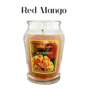 12oz Scented Candle in Glass Jar, 70+ Hours Long Lasting Burn, Eco-Friendly Candle with Eucalyptus, Mango, Apple, Vanilla Cream, Lavender Lemon & Linen Scents,Idea Gifts.