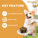 Chewmistry 16oz Chicken Jerky Treat Made with 100% Real Chicken Breast, Healthy, Easily Digestible, Long-Lasting, High Protein Dog Treat, Satisfies Dog's Urge to Chew