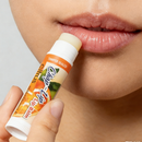 Vitamin E Lip Balm,  Natural Lip Moisturizer for Cracked & Dry Lips, Coconut and Orange Flavor