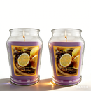 12oz Scented Candle in Glass Jar, 70+ Hours Long Lasting Burn, Eco-Friendly Candle with Eucalyptus, Mango, Apple, Vanilla Cream, Lavender Lemon & Linen Scents,Idea Gifts.