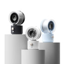 Portable Misting Fan with 18H Battery Life, 100 Speed Adjustable Personal Cooling Fan, Rechargeable Handheld & Desktop Fan with 1 Hour Mist Tank, Handle Stand and Lanyard