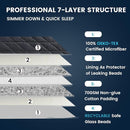 ZonLi Weighted Blanket for Adults, 60''x80'' Queen Size, 20lbs, Dark Grey - Premium Glass Beads, High Breathability, Soft and Heavy Blanket