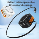 2025 4-in-1 Multi-Device Charging Cable Fast Charging Compatible with iPhone Android Apple Watch & AirPods Series Portable Design for Travel & Home Use