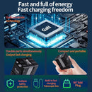 PURSUIT GaN Wall Charger with Retractable USB-C & Lightning Cables and Folding Plug