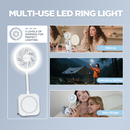 Pursuit DNDLN Magnetic Fan with LED Ring Light & Hands-Free 360° Adjustable Stand,Idea Thanksgiving Christmas Gifts for Friends.