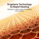 JISULIFE Hand Warmers Rechargeable, Foldable Hand Warmer Pouch with Power Bank, 6 Heating Levels, Heated Hand Muff, Fast Heating Pad Waterless, Gifts for Women, Suitable for Football, Camping, Hiking