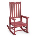 Patio Oversized Rocking Chair Outdoor, Weather Resistant, Low Maintenance, High Back Front Porch Rocker Chairs 385lbs Support