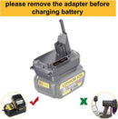 DM18DSV7V8 Battery Adapter Converter Convert Dewalt DCB205 20V Li-ion Batteries Milwaukee M18 18V Battery to for V7 V8 Battery V7/V8 Animal Motorhead Absolute Cordless Vacuums