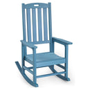 Patio Oversized Rocking Chair Outdoor, Weather Resistant, Low Maintenance, High Back Front Porch Rocker Chairs 385lbs Support