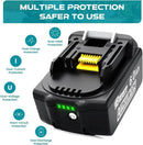 2Packs 18v Battery Replacement for 6.0Ah Lithium-ion Batteries Compatible BL1860B BL1850B BL1840B BL1830B BL1815B BL1860 BL1850 LXT - 18 Volt Tools