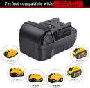 Replace for Dewalt 20V to Milwaukee 18V Battery Adapter, Convert for DeWalt 18v-20v Lithium Batteries to Milwaukee M18 18v Cordless Power Tools Use