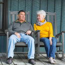 Patio Oversized Rocking Chair Outdoor, Weather Resistant, Low Maintenance, High Back Front Porch Rocker Chairs 385lbs Support