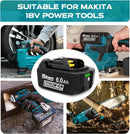 2Packs 18v Battery Replacement for 6.0Ah Lithium-ion Batteries Compatible BL1860B BL1850B BL1840B BL1830B BL1815B BL1860 BL1850 LXT - 18 Volt Tools