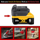 Replace for Dewalt 20V to Milwaukee 18V Battery Adapter, Convert for DeWalt 18v-20v Lithium Batteries to Milwaukee M18 18v Cordless Power Tools Use