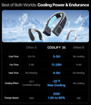 COOLIFY 2 Neck Air Conditioner, Portable Personal Cooler Neck Fan,Portable Personal Cooler and Heater Strong Wind,Idea Gifts for Women & Men,Refurbished