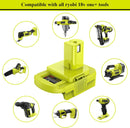 Battery Adapter for Replace for Dewat to Ryobi 18 Volt Battery and M-18 to Ryobi 18V Battery, Convert Dewat 20V or M-18 18V Battery to RYB One+ Lithium-ion Battery