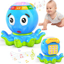 Musical Baby Toys 6-12 Months with Lights & Sounds, Sensory Octopus Educational  Toy Crawling & Learning Play，Birthday Toy for Infant Toddler Boy Girl 7 8 9 10 11 month 1-2 Year Old