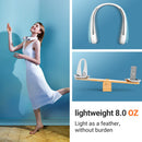 TORRAS L2 Series Portable Neck Fan, Hands Free Wearable Bladeless Fan, Ultra Light Rechargeable Mini USB Fan for Travel/ Home/ Office, 3 Speeds,Refurbished.