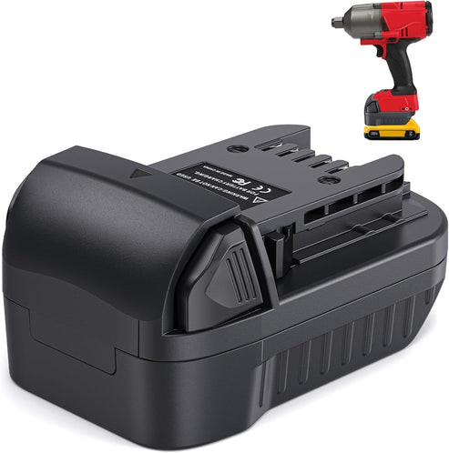 Replace for Dewalt 20V to Milwaukee 18V Battery Adapter, Convert for DeWalt 18v-20v Lithium Batteries to Milwaukee M18 18v Cordless Power Tools Use