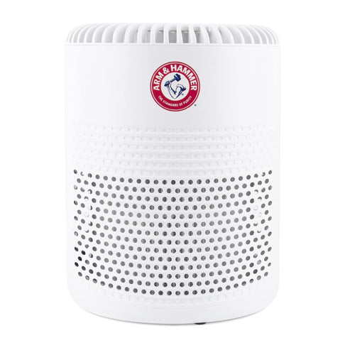 Arm & Hammer, AH510W HEPA Air Purifier for Home Office, Desktop Cleaner Removes 99.97% Allergies, Smoke, Dust, Pollen, Pet Dander, Odor, Germs, Mold, Pearl White