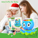 Musical Baby Toys 6-12 Months with Lights & Sounds, Sensory Octopus Educational  Toy Crawling & Learning Play，Birthday Toy for Infant Toddler Boy Girl 7 8 9 10 11 month 1-2 Year Old
