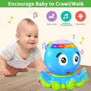 Musical Baby Toys 6-12 Months with Lights & Sounds, Sensory Octopus Educational  Toy Crawling & Learning Play，Birthday Toy for Infant Toddler Boy Girl 7 8 9 10 11 month 1-2 Year Old