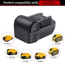Replace for Dewalt Battery to Milwaukee 18V Battery Adapter, Convert for DeWalt 18v-20v Lithium Batteries to Milwaukee M18 18v Cordless Power Tools Use