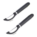 2-Piece Peeler Set, Soft Grip Handle, Grey and Green