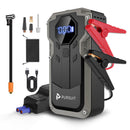 Pursuit 3-in-1 Jump Starter, Air Compressor and Powerbank - 12V Supersafe Lithium 2000A Portable Car Battery Booster, 150PSI Tire Inflator with Auto-Shutoff, and Backup Powerbank + Emergency LED Light