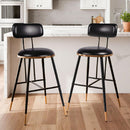 Bar Stools Set of 2 26 Inch Tall Counter Height Barstools with Backs Upholstered Bar Chairs for Kitchen Island Home Coffee Bar