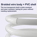 240W USB-C to USB-C PD Fast Charging Cable with Smart Power Display, Braided Durable Cable for Laptops, Tablets & Phones