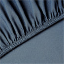 Lightweight Super Soft Easy Care Microfiber 3-Piece Bed Sheet Set with Extra Pillowcase, Twin XL, Navy Blue, Solid