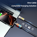 PURSUIT 4-in-1 240W SuperFast Charging CableMFi/MacBook/Samsung PpS/CertifiedMilitary-Grade Armor/Data Sync + 100W LaptopCharging Travel-Ready Tough Design, with storage box