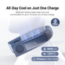 COOLIFY 2 Neck Air Conditioner, Portable Personal Cooler, Ultra Light 4000mah Rechargeable USB Fan for Travel