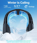 NEW TORRAS COOLIFY 2S Neck Air Conditioner, Portable Personal Cooler and Heater Strong Wind, 3-Speed, App Control Neck Fan Rechargeable, Storm White