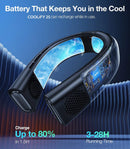 NEW TORRAS COOLIFY 2S Neck Air Conditioner, Portable Personal Cooler and Heater Strong Wind, 3-Speed, App Control Neck Fan Rechargeable, Storm White