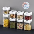 7pcs Food Storage Containers with Lids, BPA Free Kitchen Canisters for Spaghetti, Pasta, Dry Food, Flour and Sugar, Plastic Canisters for Pantry Organization and Storage