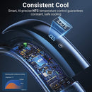 COOLIFY 2 Neck Air Conditioner, Portable Personal Cooler, Ultra Light 4000mah Rechargeable USB Fan for Travel