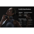 COOLIFY 2 Neck Air Conditioner, Portable Personal Cooler, Ultra Light 4000mah Rechargeable USB Fan for Travel